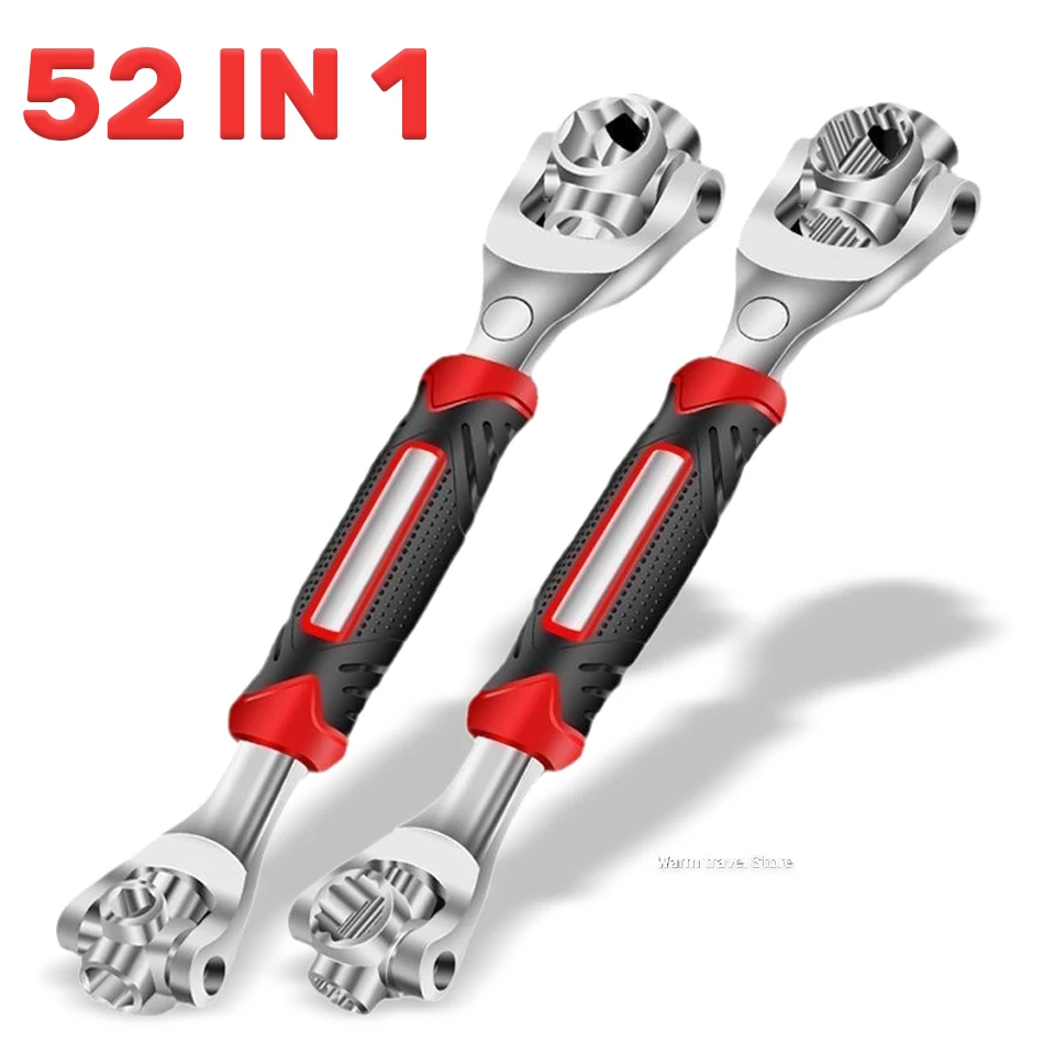 

Универсальный ключ 52 в 1, набор инструментов с многофункциональной головкой, вращающейся на 360 градусов, для ремонта дома и автомобиля