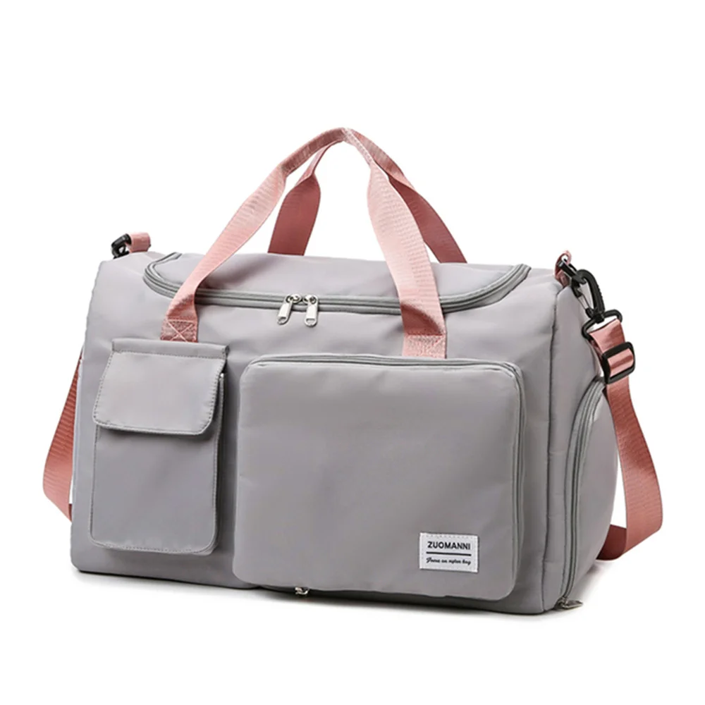 Sacs de voyage pliants imperméables pour femmes, sac de sport de loisirs, sac fourre-tout pour femmes, sac à bandoulière initié au fitness, sac à bagages