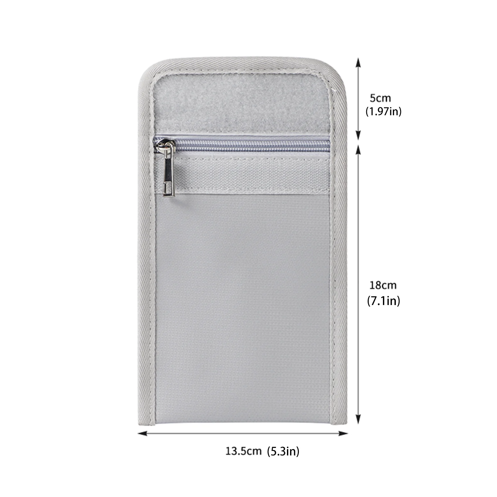 Small fireproof storage pouch for forms, IDs, and currency; a secure storage pouch for valuables, suitable for home, office