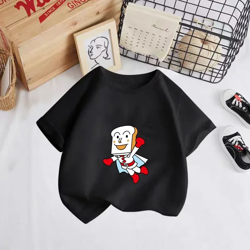 2024 summer new children's T-shirt Cartoon printed baby boy/girl cartoon short sleeve T-shirt children's top