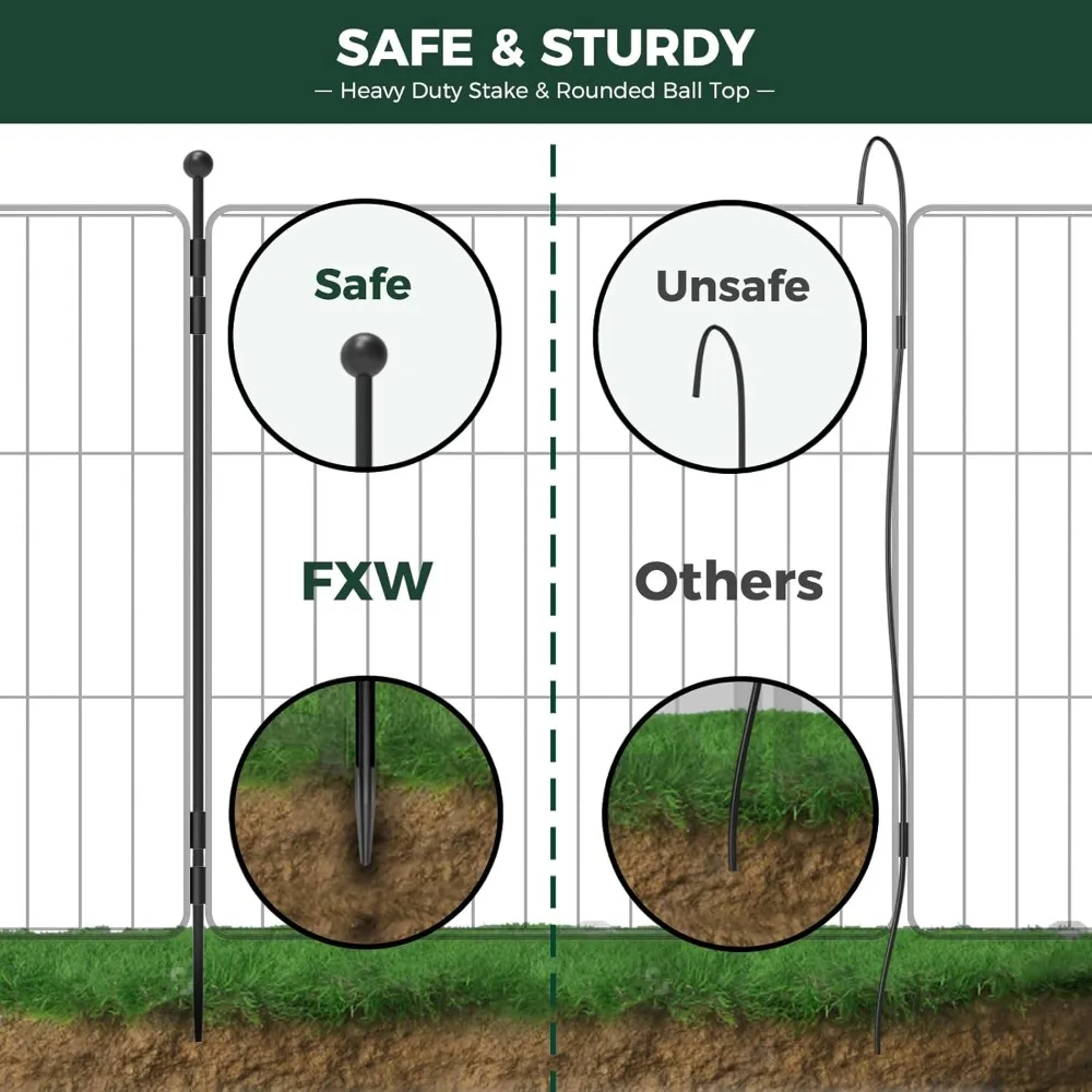Cão 24 polegadas 16 painéis para filhotes e cães pequenos, portátil para uso interno e externo