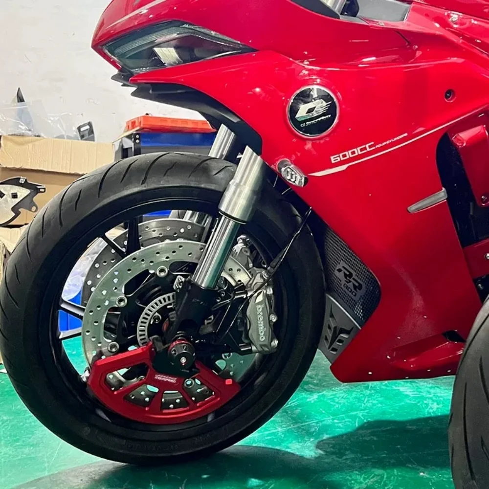 Motorcycle front brake disc protective cover/decorative cover suitable for QJMOTOR SRK550RR SRK600RR SRK800RR SRK921RR