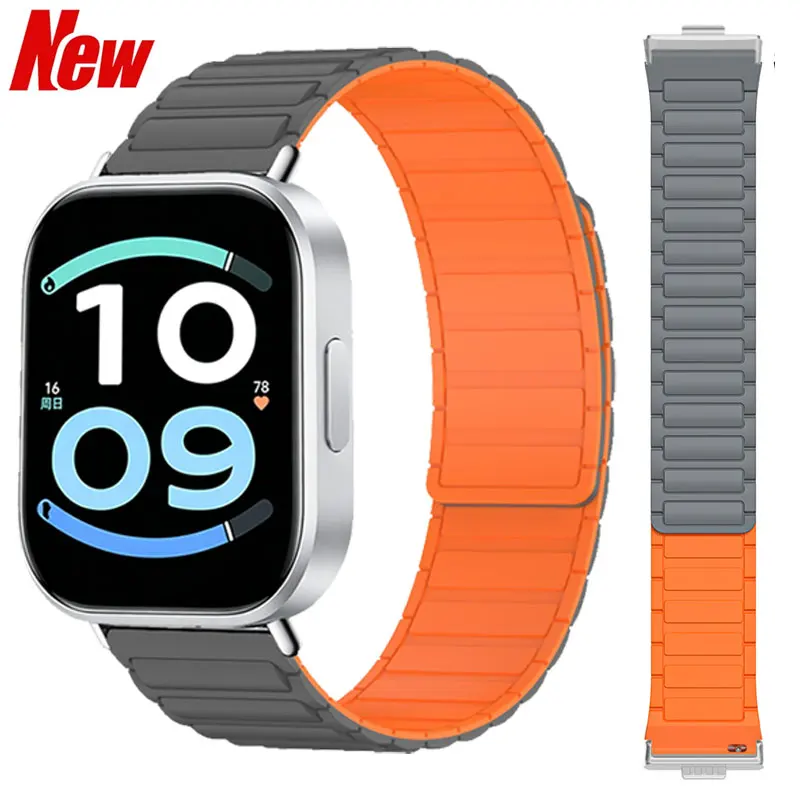 Powerful Magnetic Bracelet For Redmi Watch 6Active/6Lite Sport Silicone Strap For Redmi Watch 6 5 4/Mi Band 8pro 9pro 10pro Band