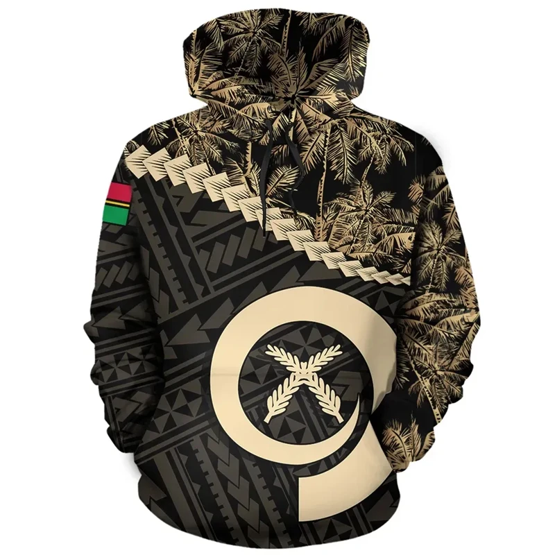 Vanuatu Flag Map 3D Printed Hoodies For Men Clothes Fashion National Emblem Sweatshirts Casual Unisex Hoodie Boy Hoody Tracksuit