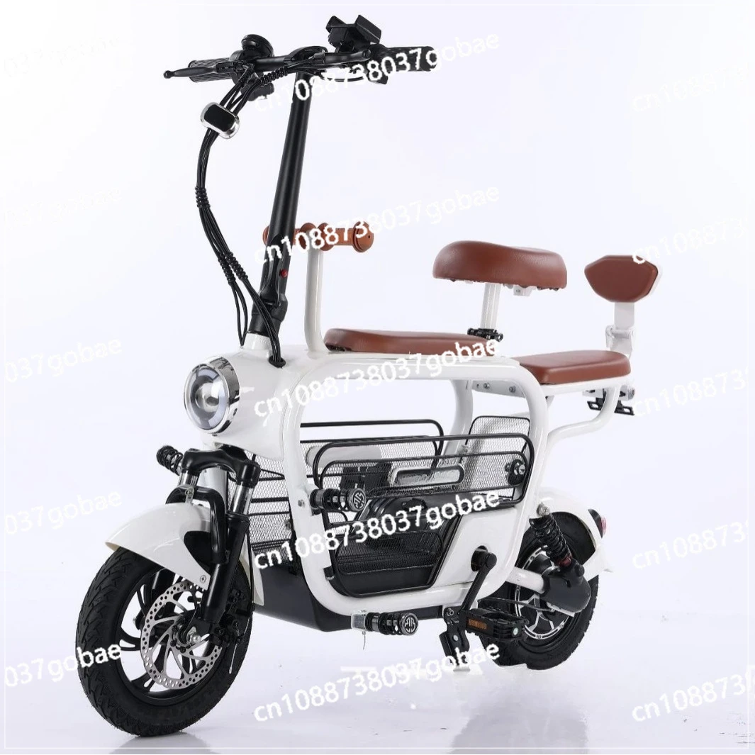 48V 12AH folding small scooter 48V electric car two-wheeled pet lithium battery car