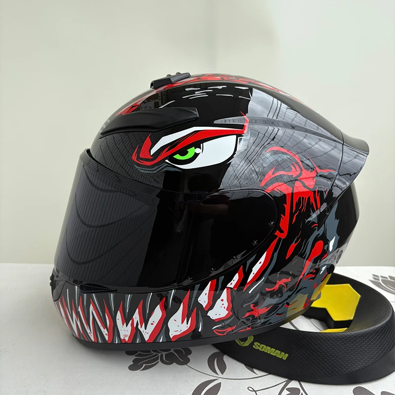 

adult Full Face Motorcycle Helmet Men Women Motocross Helmet High-strength ABS Shell DOT Approved Motorcycle Accessories