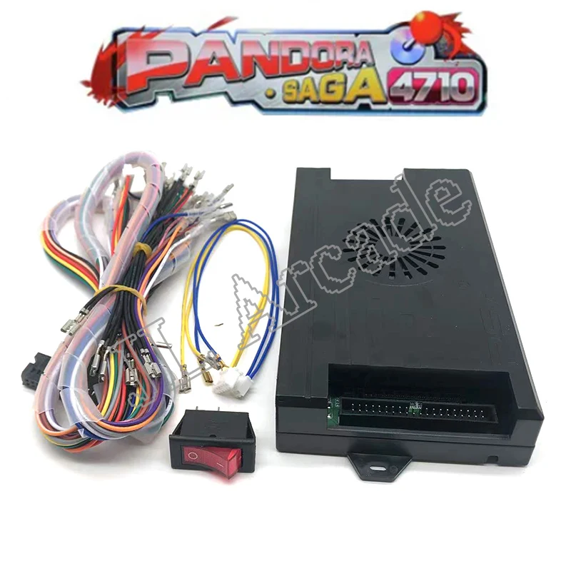 Pandora Box SAGA 4710 in 1 Gaming PCB Board, 40P Home to Jamma Arcade, Cartridge Motherboard, HDMI, VGA, 3D Joystick Gaming, New