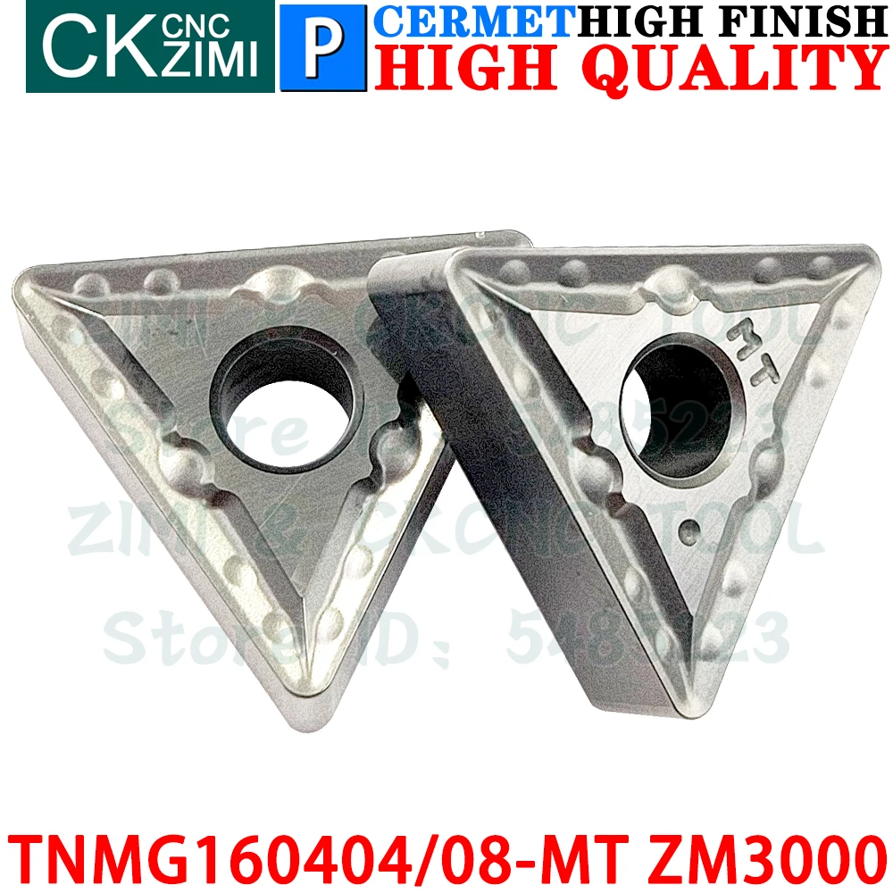 TNMG160404-MT ZM3000 TNMG160408-MT ZM3000 كربيد إدراج Cermet تحول إدراج أدوات أدوات مخرطة معدنية باستخدام الحاسب الآلي TNMG 1604 للصلب