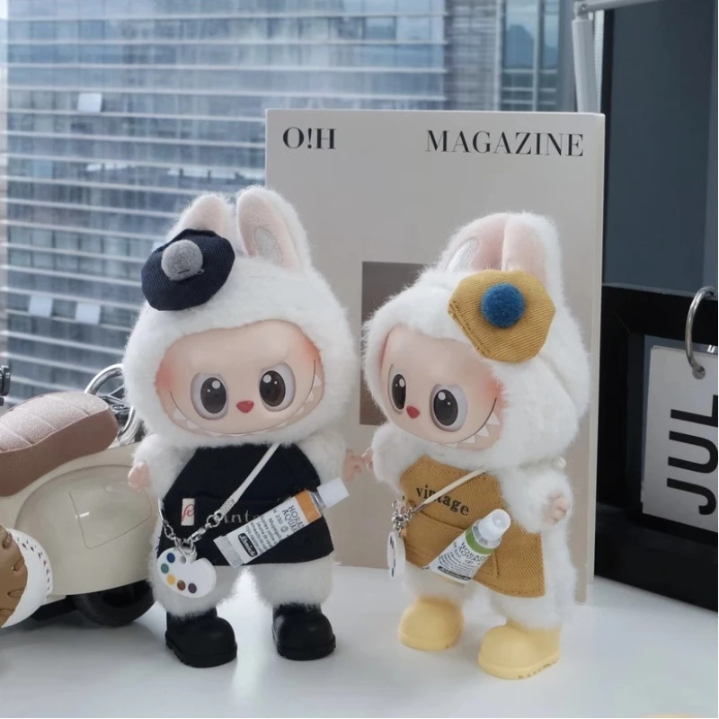 

For Labubu Accessories Clothes Cute Little Painter setfor for V1 V2 V3 Labubu Pendants Cute Personality Fashion Birthday Gift