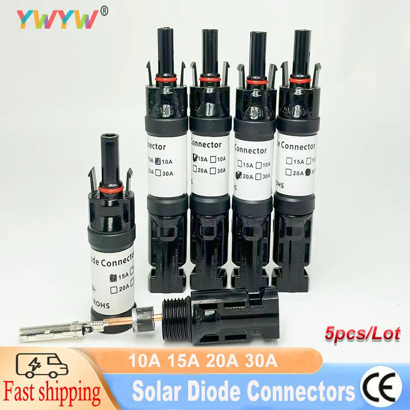 

30A 20A 15A 10A High quality diode connection Blocking diodes for parallel connection of solar panels Solar diode connectors