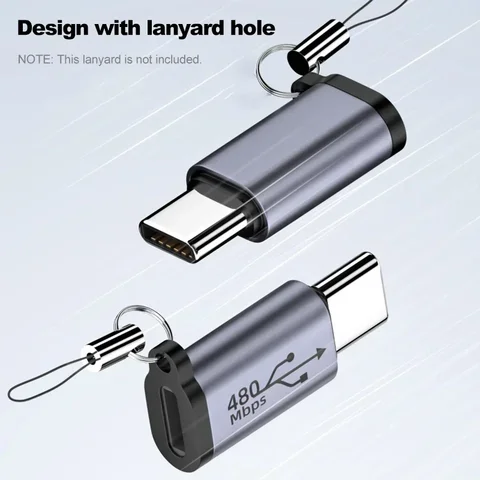 Адаптер USB-C на Micro/Mini USB для iPhone, Xiaomi, Samsung — фото товара