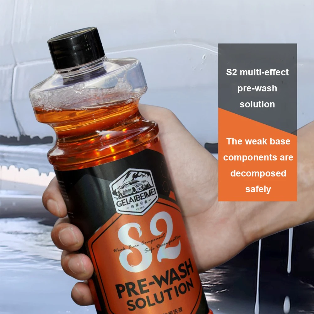 568ml Car Pre-Wash Liquid High Foam Agent for Dirt Softening S2 Scratch Prevention Auto Advanced Cleaning for Buick Cadillac BYD