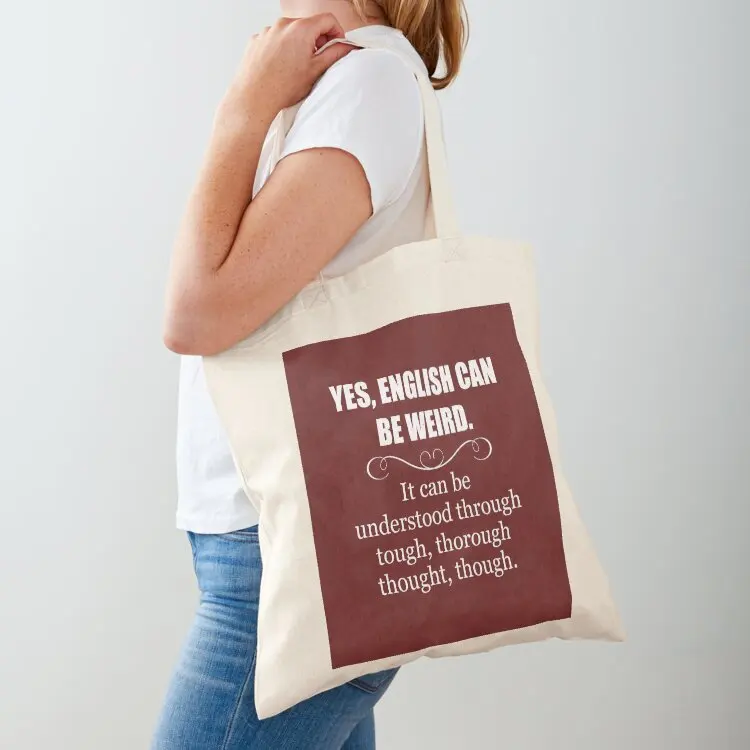 

English Teacher Appreciation Gifts - English Can Be Weird - Funny Gift Ideas for English Language Teachers Tote Bag