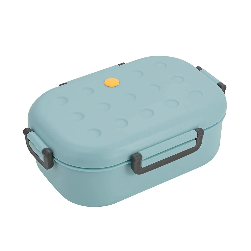 Bento Box for Adults Kids, 1000ML Lunch Box for Children, Leakproof Dishwasher Safe with 2 Compartments(Blue)