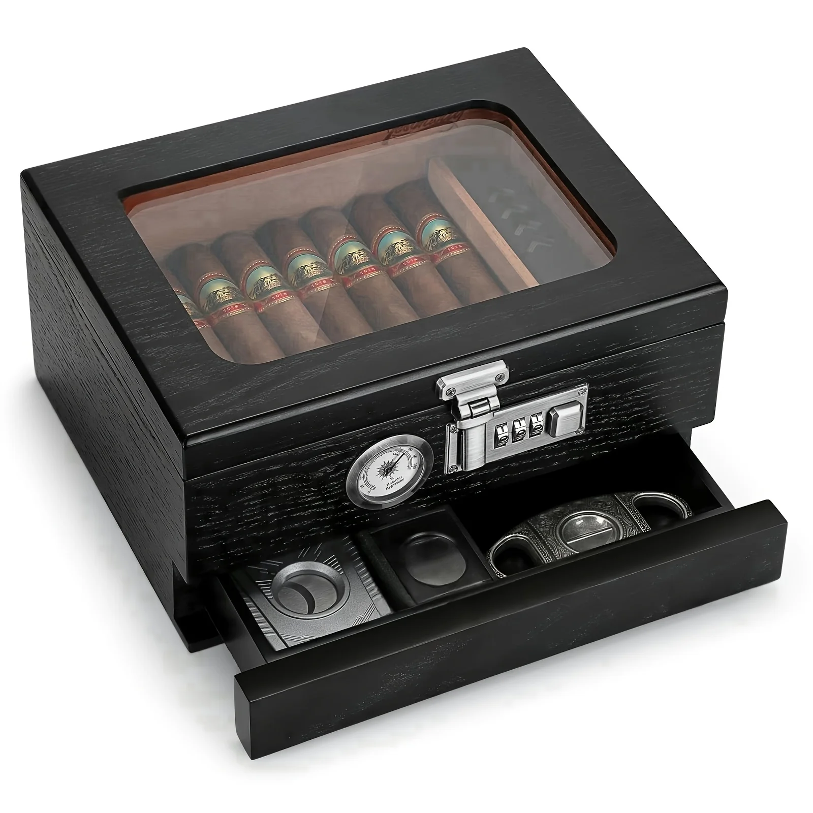 

Retro cedar cigar box; cigar humidor; portable cigar storage box; cigar storage box; cigar case.