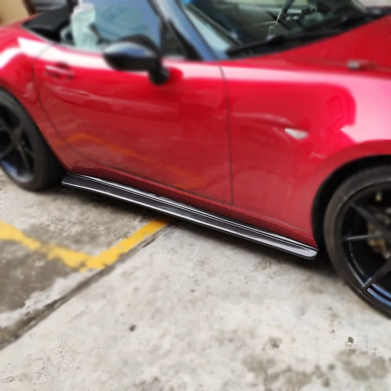 SAAR For Mazda MX5 ND RF (Miata) - تنانير جانبية من ألياف الكربون، مجارف صغيرة محيطية وجانبية إضافية #2