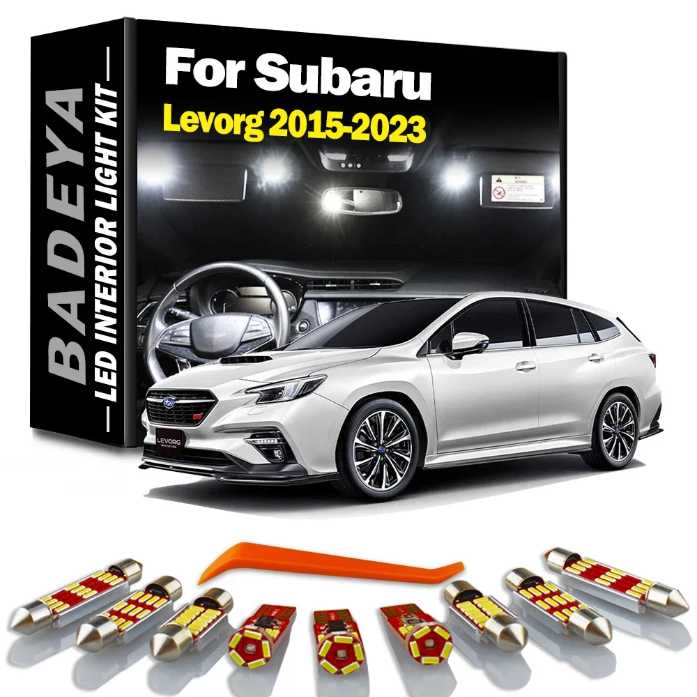 

BADEYA, 8 шт., интерьерные фотообои, комплект для Subaru Levorg 2015-2017, 2018, 2019, 2020, 2021, 2022, 2023, автомобильные лампы для чтения багажника