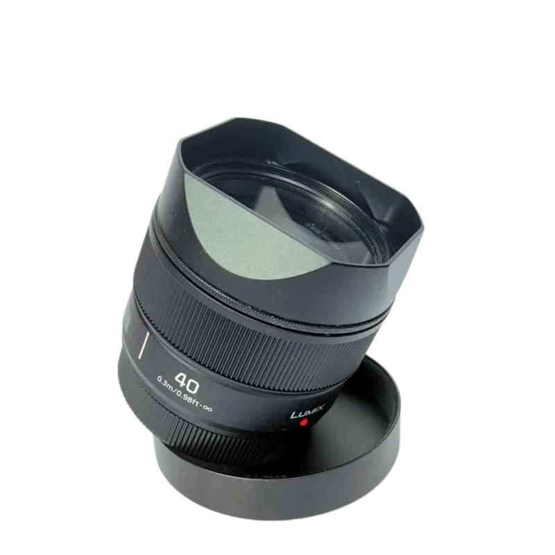 Quadratische Gegenlichtblende aus Metall mit Blendenkappe für Panasonic LUMIX S 40mm F2 L Mount – Detail 6