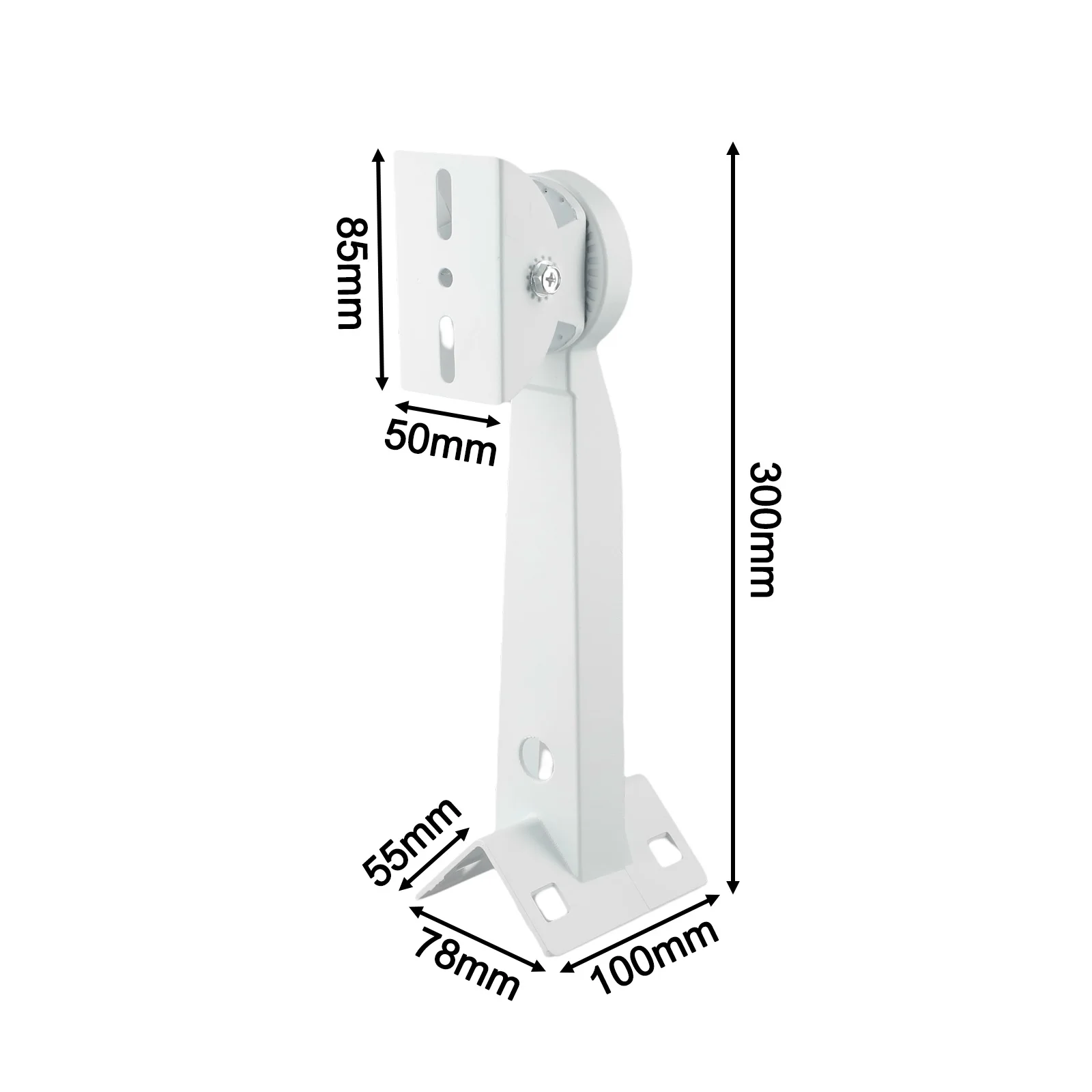 Camera Aluminum Alloy Pole Bracket And 2 Hoops With Excellent Waterproof And Rust-proof Performance Mast Mount Camera