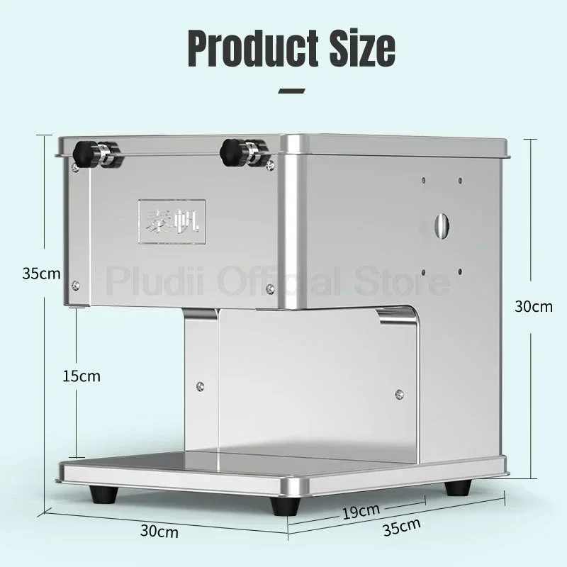 

Electric Meat Slicer Automatic Slicer Multifunctional Stainless Shred Slicer Cutter Meat Fish Vegetables Meat Grinder Machine