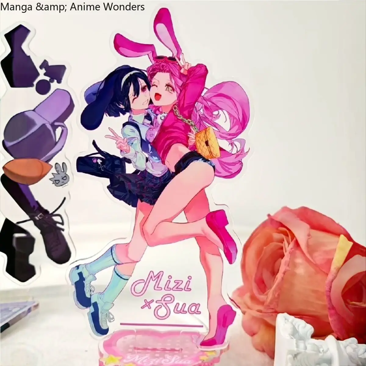 تأثيري الغريبة المرحلة Ivti Misu لعبة الاكريليك حامل نموذج لجسم لوحة عرض سطح المكتب الديكور الحلي الدعائم هدية عيد ميلاد