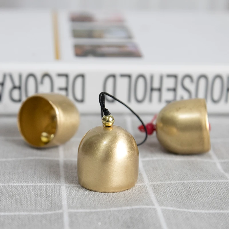 أجراس الرياح البرونزية المعلقة، مصائد الأحلام، أجراس الرياح الصغيرة مع مطرقة الجرس، دعائم عيد الميلاد، أجراس السيارة، ديكور ا... #1