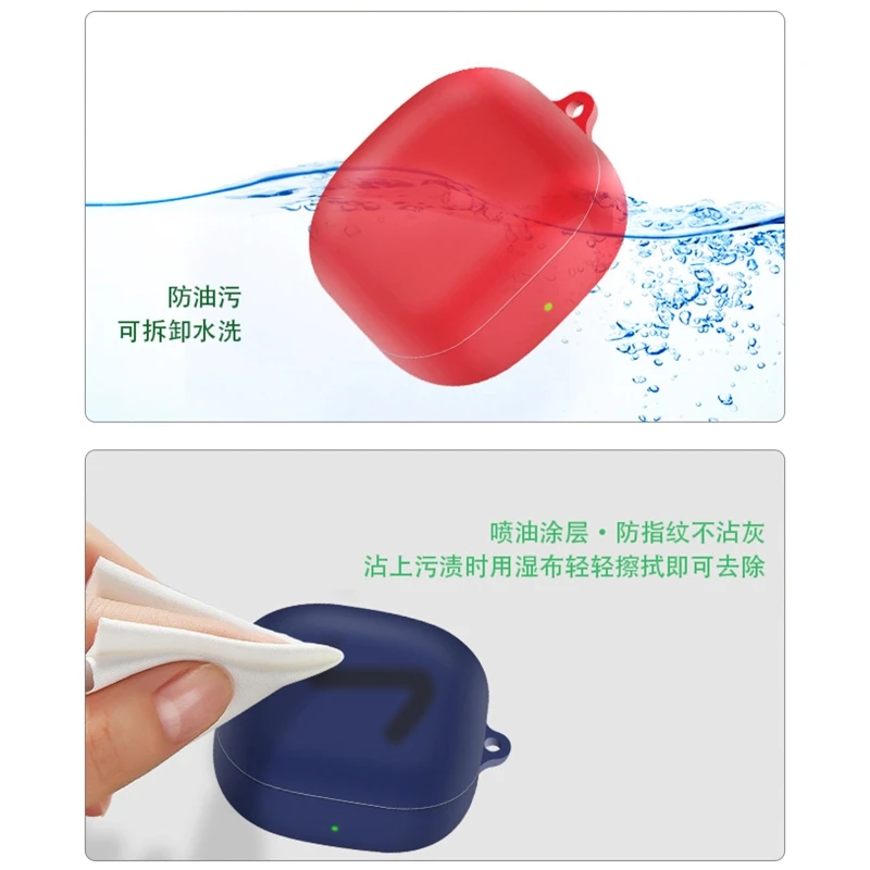 Capa protetora, capa totalmente protegida para bolsa fone ouvido Buds2