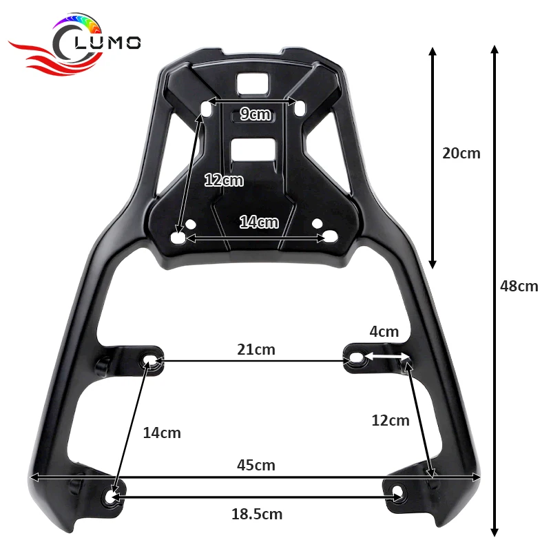 Modified Motorbike Tailstock For JIAJUE Small Tank, High-Load Motorcycle Tail Rack, Premium Aluminum Alloy