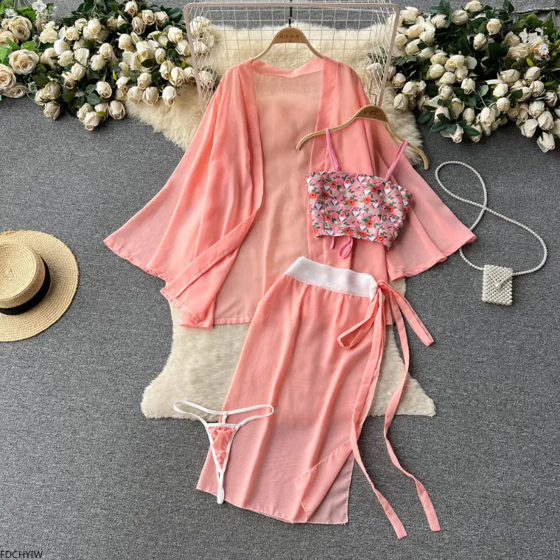 Costumes de cosplay sexy roses pour femmes, haut chinois, robes transparentes, tenue élégante, lingerie Hanfu antique, jupe, pyjama pour la maison, 7.0