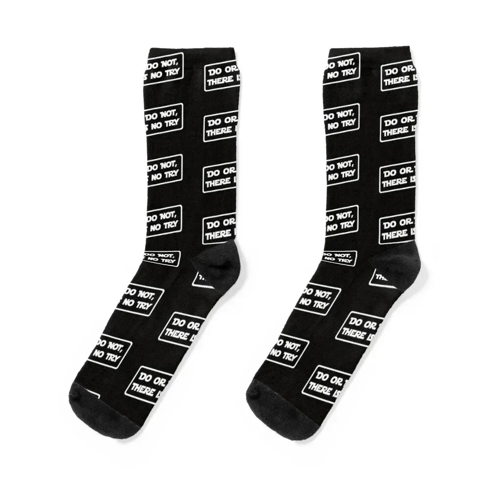 Do or do not, there is no try... (White) Socks Stockings soccer anti-slip cartoon football Boy Socks Women's