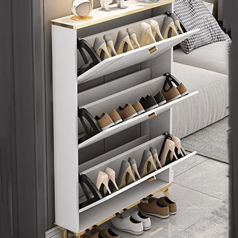 Bathroom Drawer Shoe Rack Friendly Vertical Narrow Wall Living Room Personal Storage Shoe Rack Cube Zapatera Salon Furniture