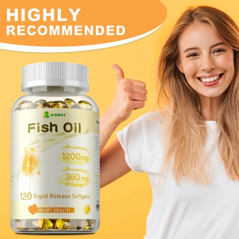 Fish Oil - Rich in EPA+DHA, Supports Joint, Brain and Eye Health, Enhances Immune Function, and Antioxidant - view 6