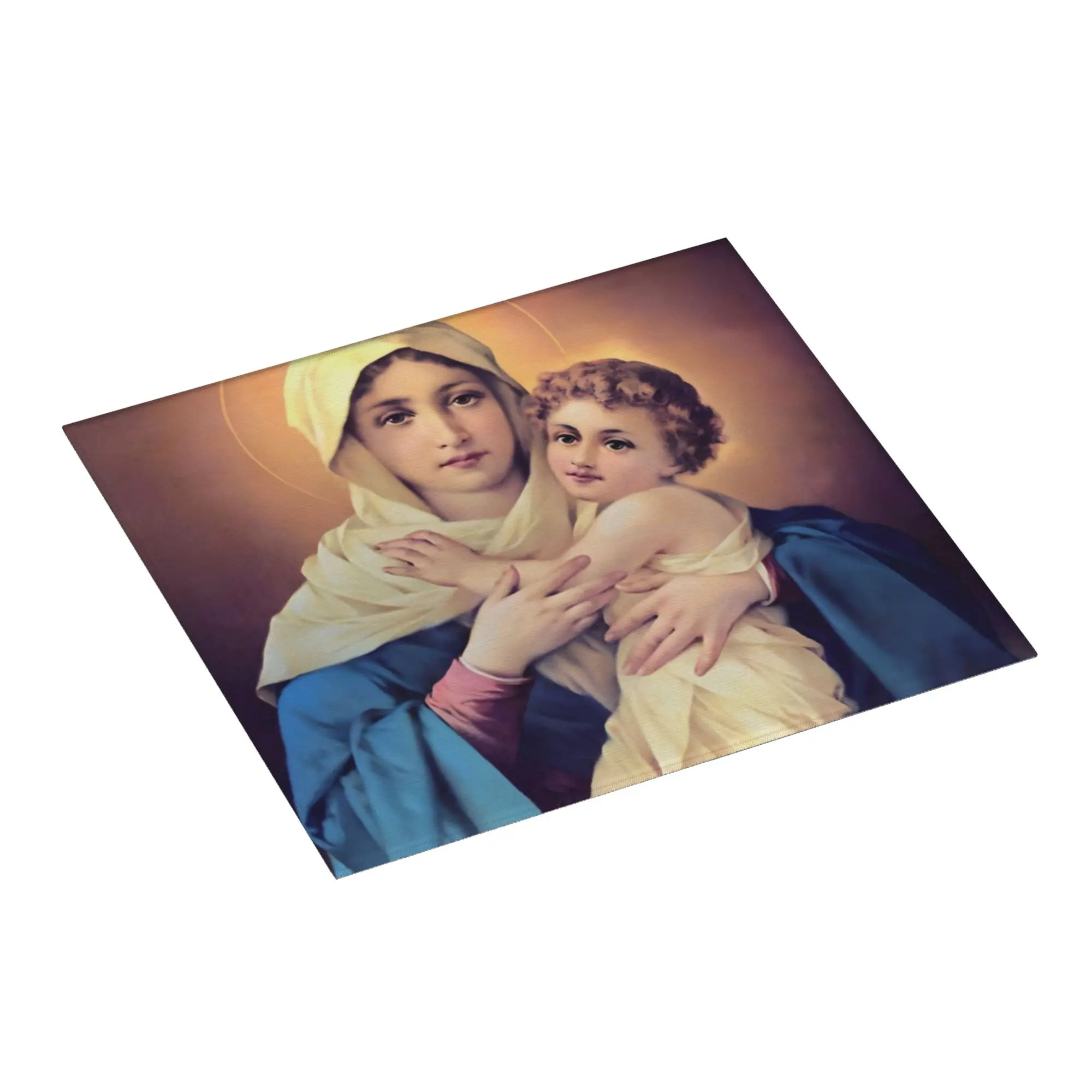 Virgen De Guadalupe Virgin Mary Non Slip Kitchen Counter Protector Mat Barware Tableware Reusable Drying Mat For Kitchen