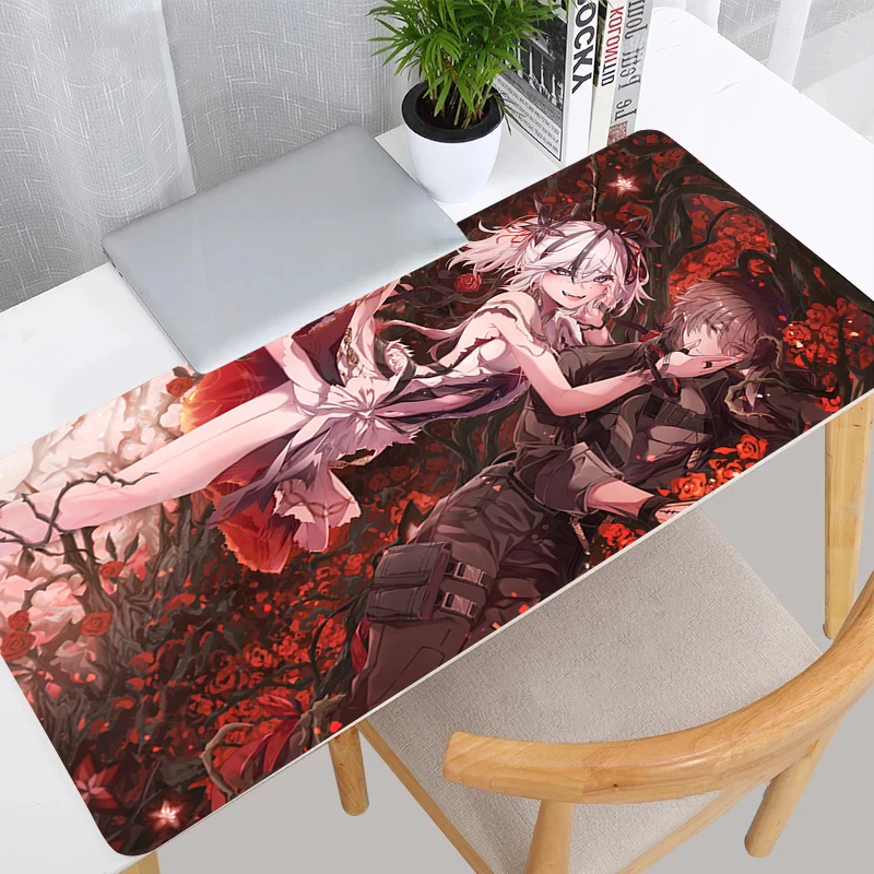 Mouse Pad PC Gaming Accessories Sexy Keyboard Pad Laptop Wuthering Waves HD Desktop Mouse Mat Large Anime Girl Camellya Mousepad