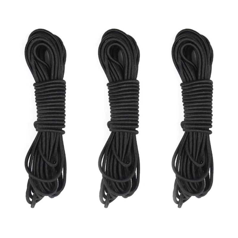 1Pc Tennis Training Aids Base Elastic Rope Tennis Fitness Ball Rubber Band Line High Elastic Rope Swing Ball Spare Line Black