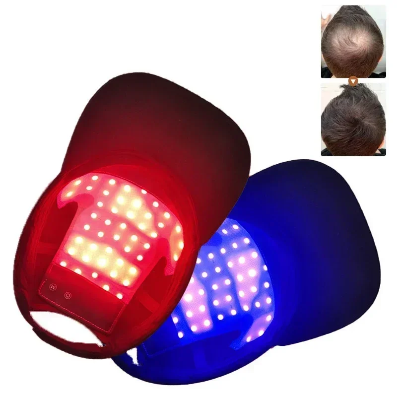 LED Red Light Therapy Cap Diode Laser Hair Growth Helmet Anti Hair Loss Treatment Hat Professional Hair Regrowth LaserHat