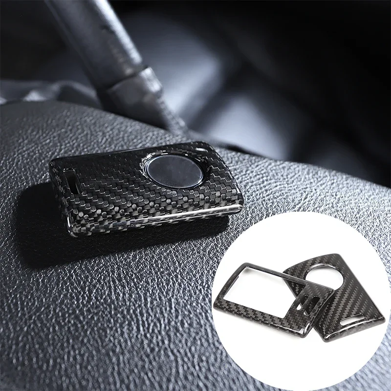 

Real Carbon Fiber Remote Key Fob Case Cover For Chevrolet Corvette C7 2014- 2019 For Chevrolet Corvette C6 2005-2013 Accessories