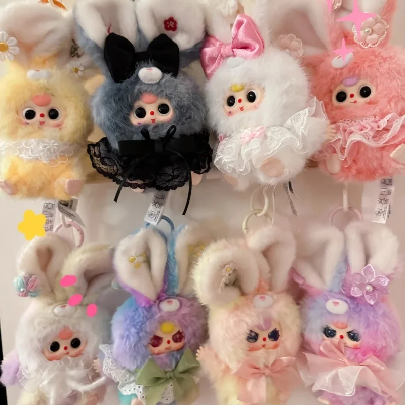 

Authentic Baby Three Flower Fairy Plush Doll Blind Box Keychain Cute Bag Pendant Birthday Gift For Girls Kids Sensory Toys Gift