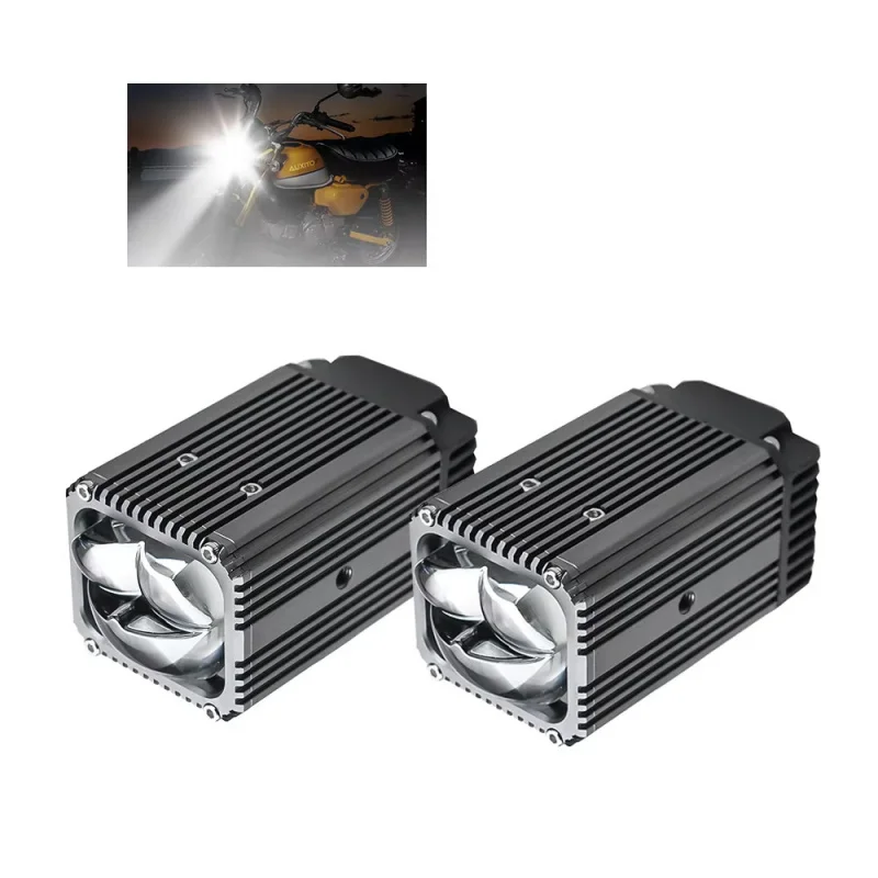 Suitable for Trucks, Cars, and Motorcycles New Car LED Spotlight 1.8inch Matrix Dual Laser High and Low Beam