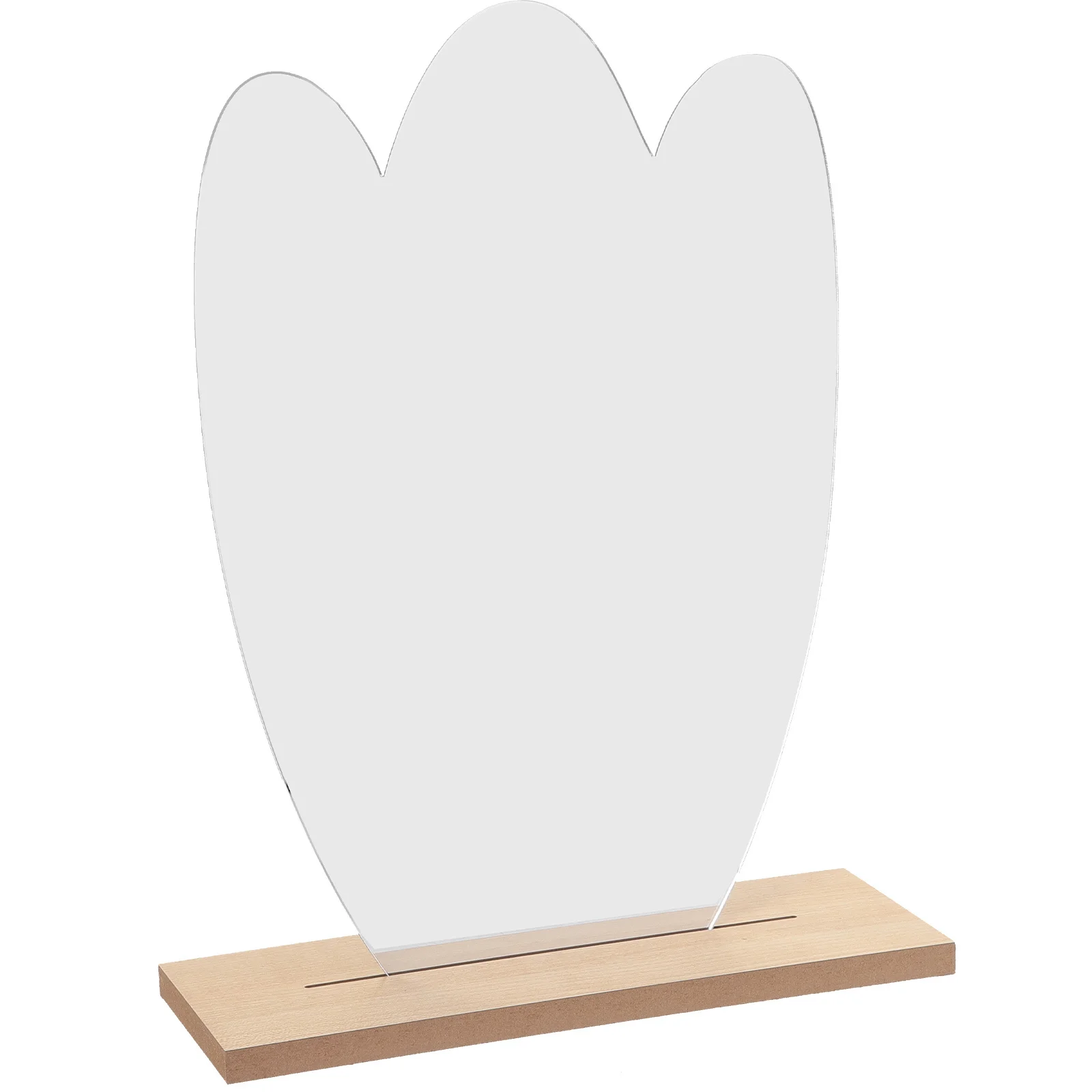 Unregelmäßiger Schreibtisch-Make-up-Spiegel mit Ständer, dekorativer ästhetischer Tischspiegel für Schlafzimmer, Wohnzimmer, Schreibtischspiegel für Schlafzimmer