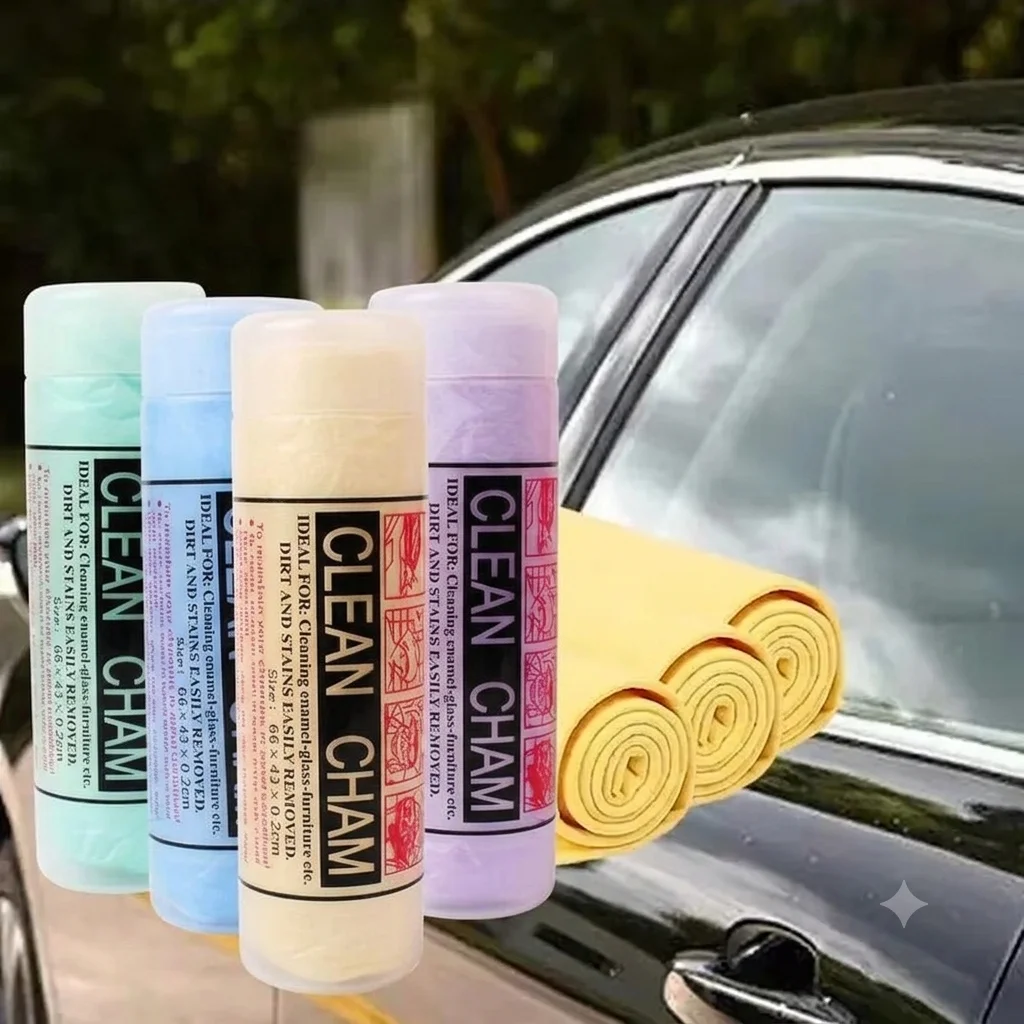 Pva Wash Car Towel Premium Quick-Dry Towel Ultra Absorbent Scratch-Free Reusable For Auto Maintenance Soft Deerskin Cloth Random