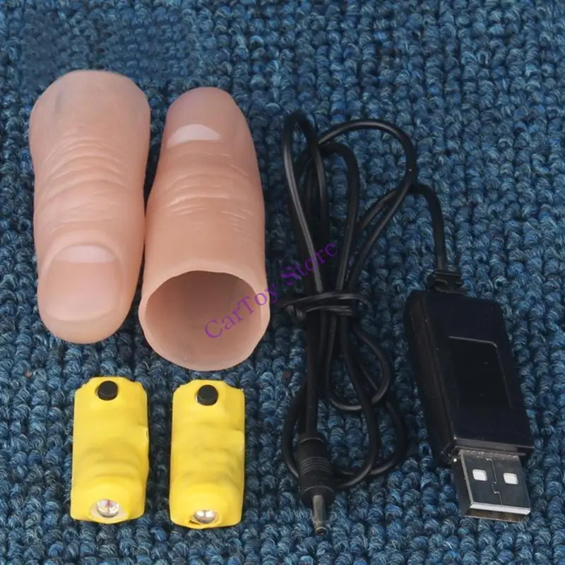 634f Thumbs Licht speelgoed voor volwassen goocheltruc rekwisieten lichte led flitsende vingers