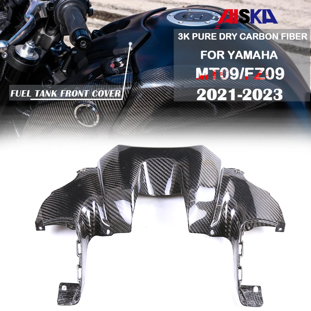 

Motorcycle Accessories Fuel Tank Front Cover Oil Storage Tank Fairing Kit Dry Carbon Fiber For Yamaha MT09 FZ09 2021 2023 2023
