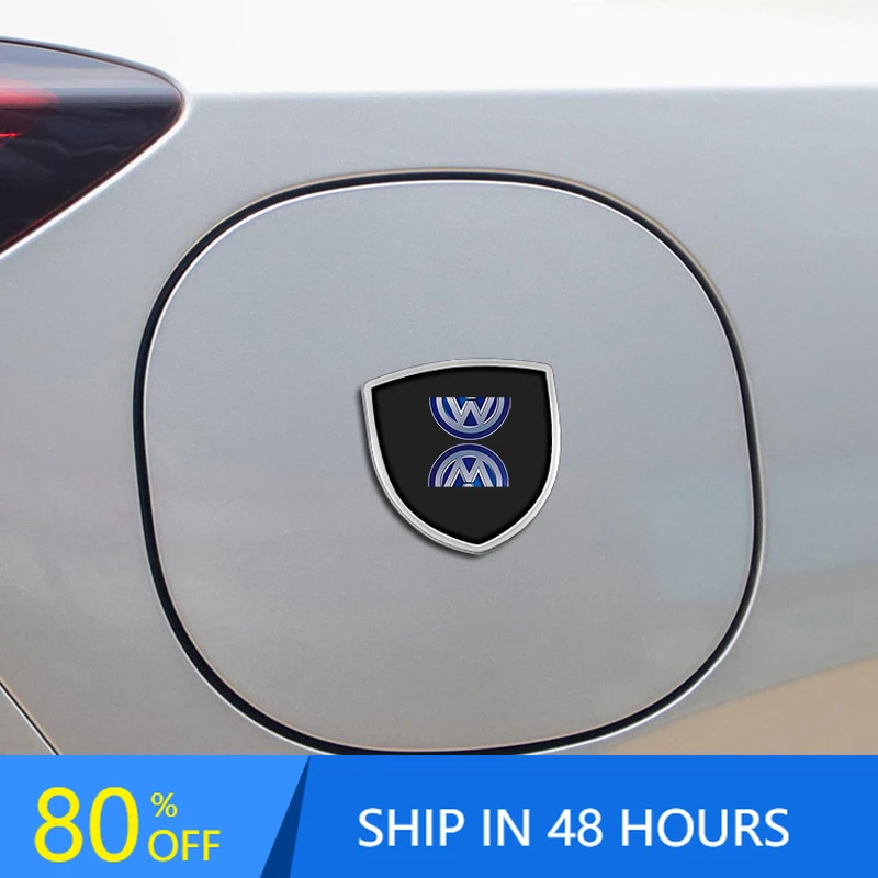 

Car Stickers New Metal Shield Sticker Car Trunk Window Side Emblem Decorative Badge Decal For Volkswagen VW Scirocco GOLF MK6