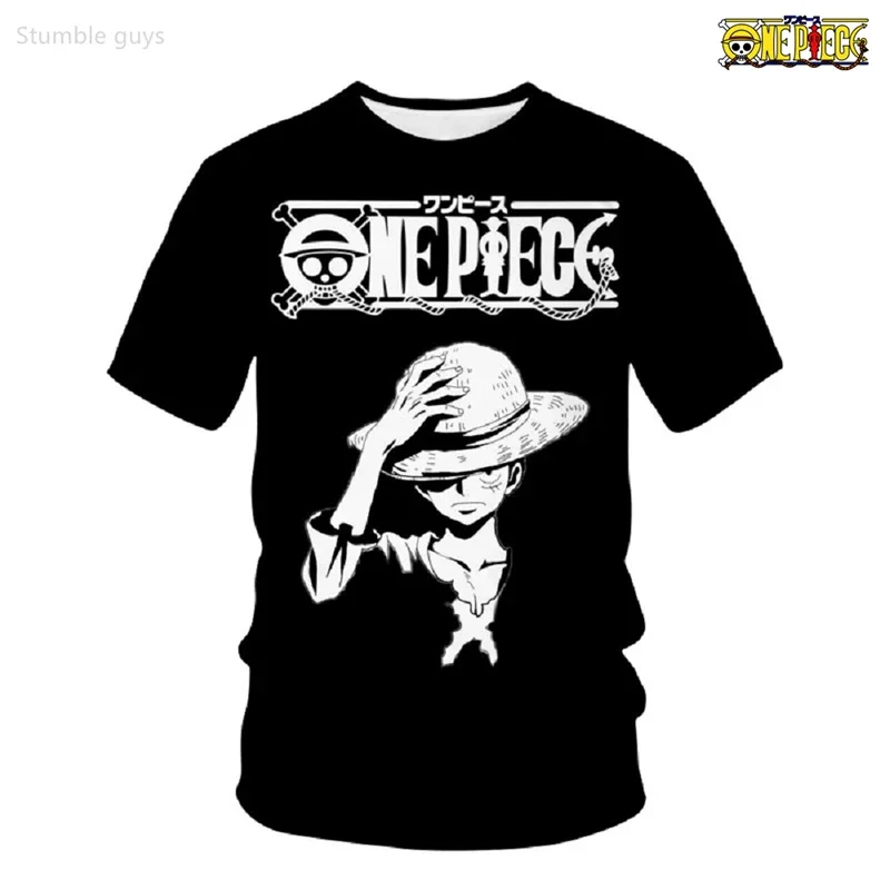 Sommer-Kinder-Einteiler-T-Shirt Sanji mit einfachem Aufdruck, lässige Jungenkleidung, Mädchen-Kurzarmshirt, Herren-Trikot