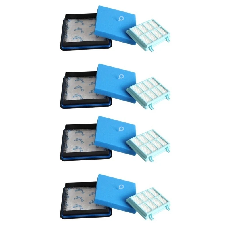 Набор из 4 фильтров для пылесосов Powerpro Compact FC9331 FC9332 FC8010 Набор из 4 фильтров для пылесосов Powerpro Compact FC9331 FC9332 FC8010