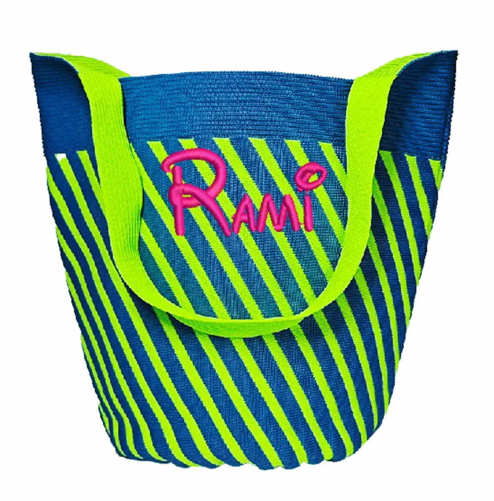 Personalized Bucket Bag 2025 Colorful Large Capacity Custom Name Soft Strap Embroidered Lunch Bag New Fashion Top Handle Basket