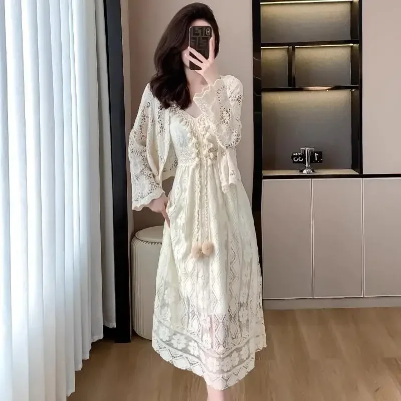 Summer Dresses for Women New In Boho Casual Youth Clothing Korean Fashion X Spring Autumn 2025 Thic G Woman Long Sleeve Dress