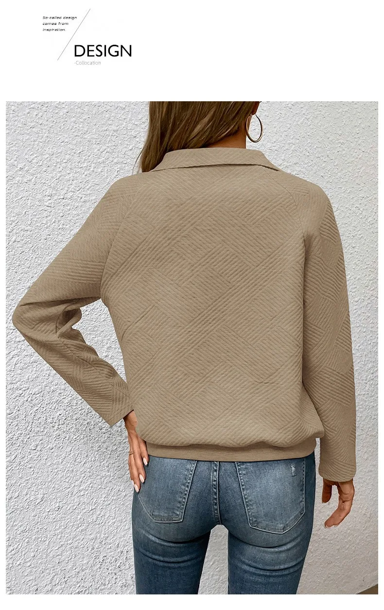 Casual Long Sleeve Hoodie Regular Fit Simple Style with Pocket Stand Collar Thin Regular Length Pullover Colorblock Women Hoodie