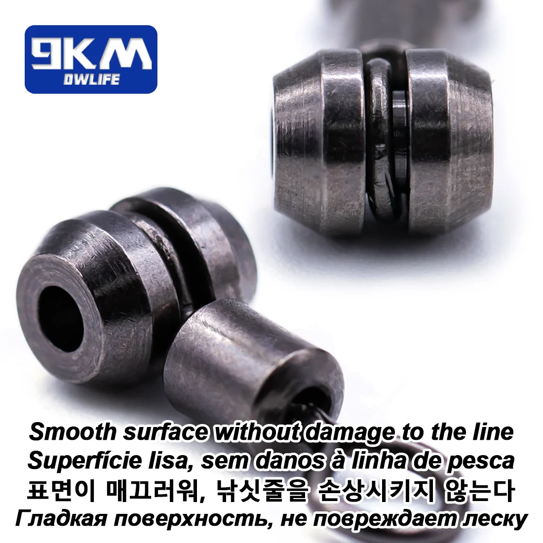 9KM 15Pcs 3-Wege Wirbel Angeln Wirbel Angeln Rig Linie Stecker Rotation Kreuz Linie Wirbel Salzwasser – Detail 1